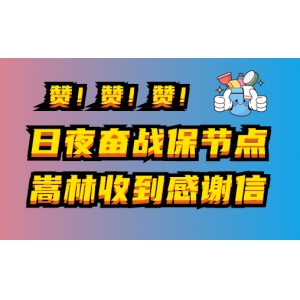 燃！日夜奋战保节点，嵩林收到感谢信