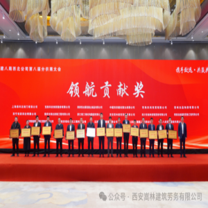 携手致远 共赢共享丨西安嵩林公司参加中建八局西北公司第八届分供商大会